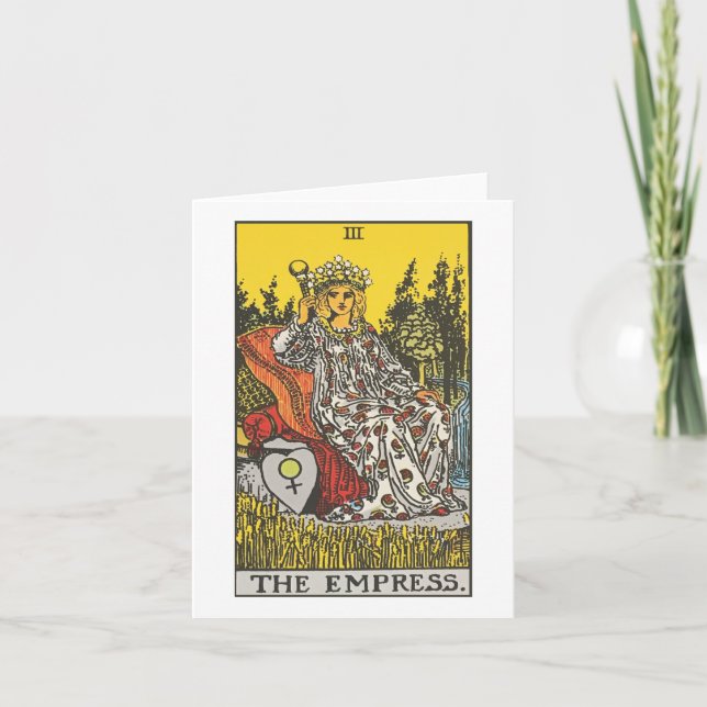 Carte Empress tarot - Rider Waite Smith tarot (Devant)