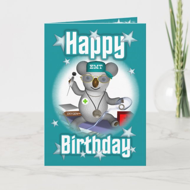 Carte EMT Anniversaire Koala (Devant)
