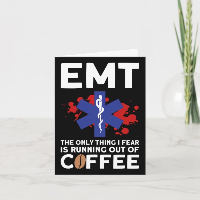 Carte Emt Coffee - Drôle Halloween Emt (Devant)