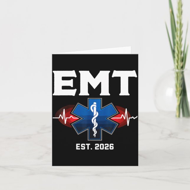 Carte Emt Student Graduation Emt Est Design (Devant)