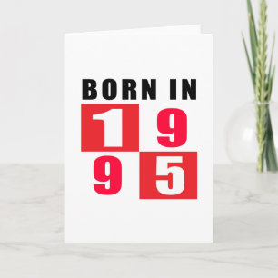 Carte En 1995 conceptions soutenues d'anniversaire