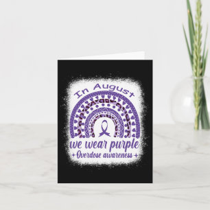 Carte En Août Nous Portons Violet Arc-En-Ciel Overdose