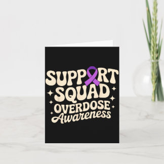 Carte En août, portez du violet Overdose Awareness Purpl