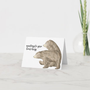 Carte En attendant de donner des câlins à l'ours