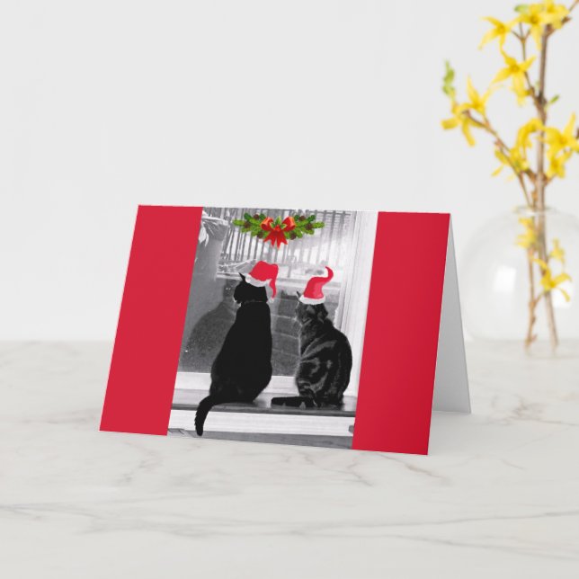 Carte En attendant le Père Noël (Fleur jaune)