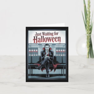 Carte En Attente De La Citation D'Halloween Drôle Pour H
