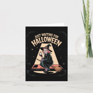 Carte En Attente De La Citation D'Halloween Été