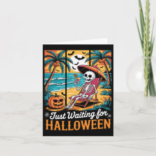 Carte En Attente D'Halloween Chemises Éffrayantes Fantôm