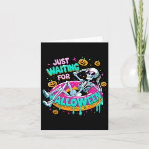 Carte En attente d'Halloween Squelette Donut Summerwe