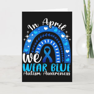 Carte En Avril Nous Portons Du Bleu Pour La Journée De S