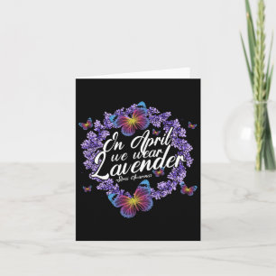 Carte En Avril Nous Portons Lavender Stress Awareness Mo