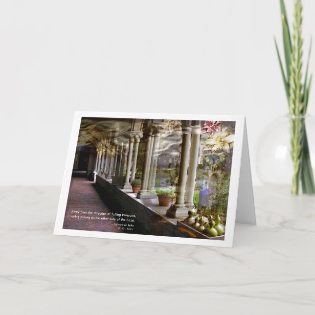 Carte en baisse de fleurs (Devant)