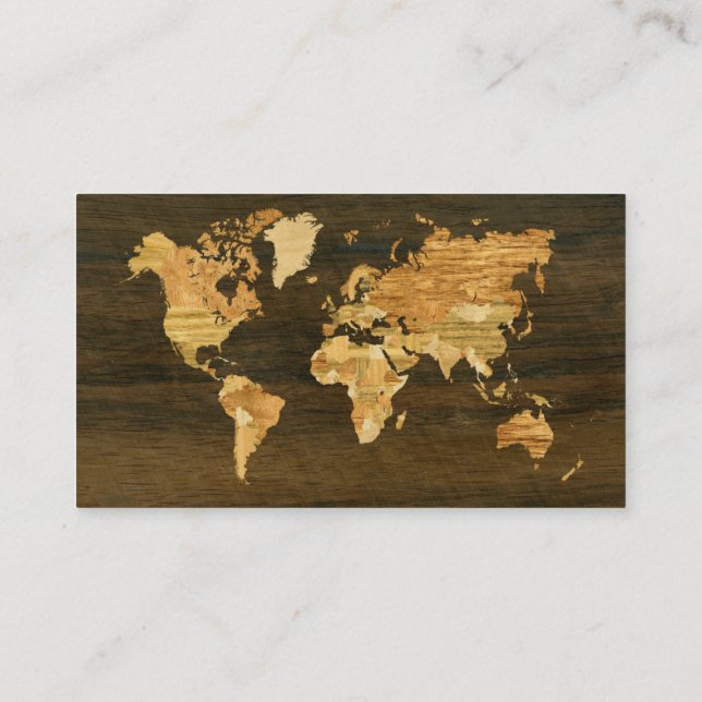 Carte en bois du monde (Dos)