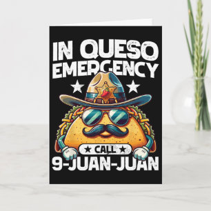 Carte En cas d'urgence Queso Appelez Juan Juan 9 ! Blagu