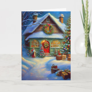 Carte En dehors de l'atelier du Père Noël