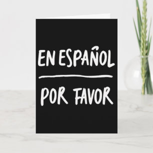 Carte En Espanol Por Favor Professeur d'espagnol 5
