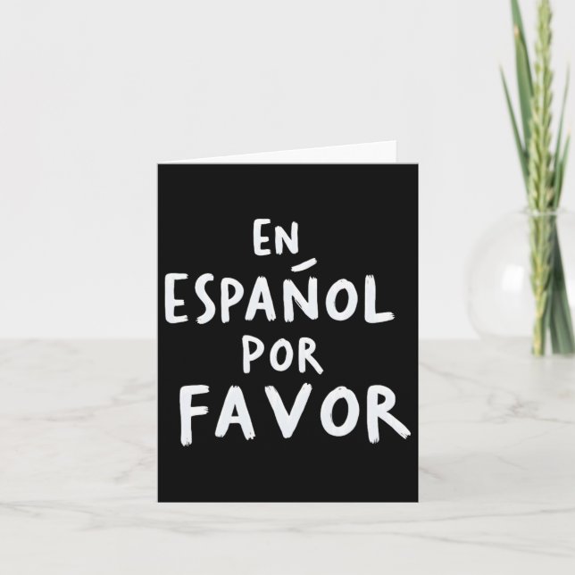 Carte En Espanol Por Favoriser Espagnol Enseignant 1 (Devant)