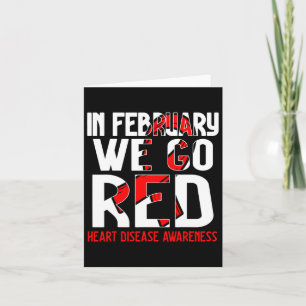 Carte En Février Nous Allons Red American Heart Disease 