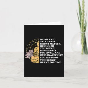 Carte En Fin De Compte, Trois Choses Seulement Citent Bo