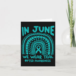 Carte En Juin, Nous Portons Turquoise #ptsd Sensibilisat