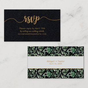 Carte en ligne de Greenery + Gold mariage