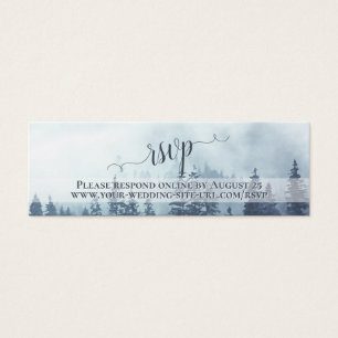 Carte en ligne Misty Blue Mountains Wedding RSVP