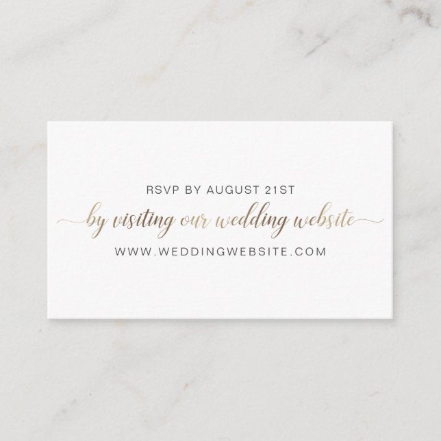Carte en ligne RSVP de mariage (Devant)