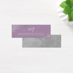 Carte en ligne RSVP de mariage de la lavande de fr