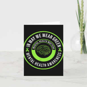 Carte En Mai Nous Portons La Motivation Verte Santé Ment
