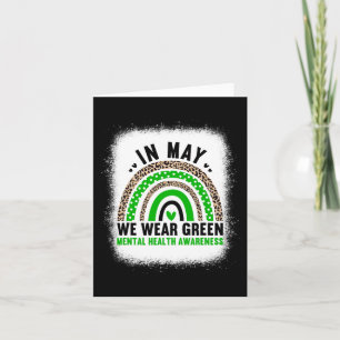 Carte En Mai Nous Portons Vert - Rainbow Mental Health A