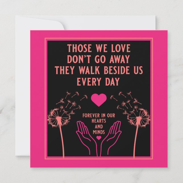 Carte En Mémoire Bereavement Et Perdre Photo Impression (Devant)