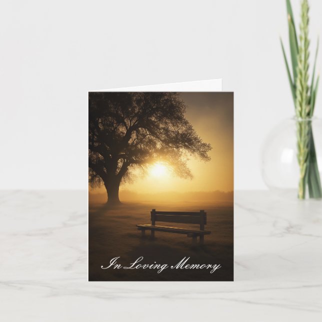 Carte En mémoire d'amour (Devant)