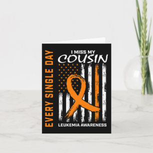 Carte En Mémoire De L'Aimé Un Don Cousin Leukemia Aware