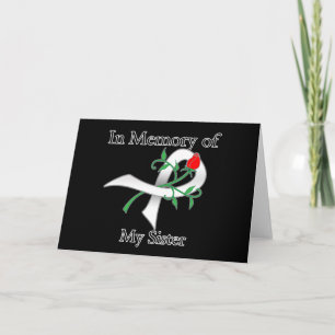 Carte En mémoire de ma sœur - Cancer du poumon