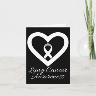 Carte En Novembre, Nous Portons Blanc Lung Cancer Sensib