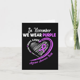 Carte En Novembre Nous Portons Le Ruban Violet Heimerhei
