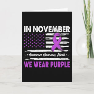 Carte En novembre, nous portons le violet pour la sensib