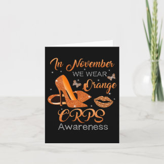 Carte En Novembre Nous Portons Orange High Talons Chauss