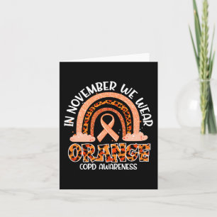 Carte En Novembre, Nous Portons Orange Rainbow CRPS Sens
