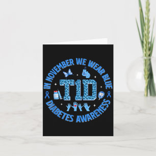 Carte En novembre, portez le bleu pour la sensibilisatio