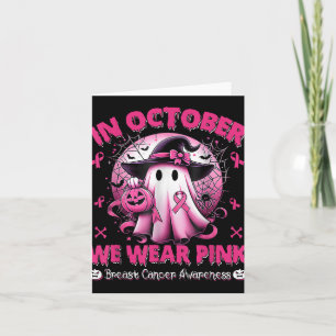 Carte En Octobre Nous Portons Chemise Rose Fantôme Cance