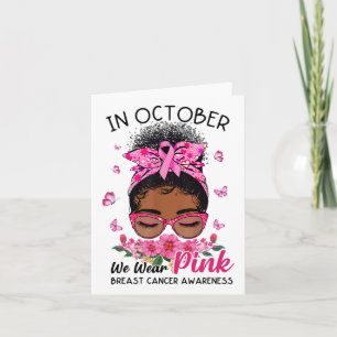 Carte En Octobre Nous Portons Des Femmes Noires Roses Me