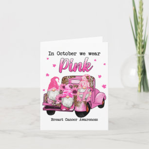 Carte En Octobre Nous Portons Des Gnomes Roses Camion Ca