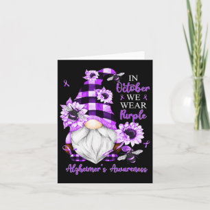 Carte En Octobre Nous Portons Des Gnomes Violets Heimerh