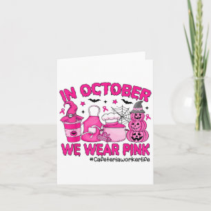 Carte En Octobre Nous Portons Nk Cancer Du Sein Cafétéri