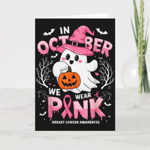 Carte En Octobre Nous Portons Nk Drôle D'Halloween Fantô