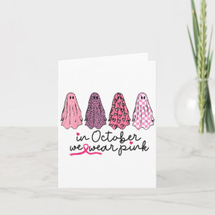Carte En Octobre Nous Portons Nk Ghost Boo Halloween Bre