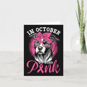 Carte En Octobre Nous Portons Pink Breast Cancer Sensibi