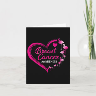 Carte En Octobre Nous Portons Pink Cute Flamant rose Can