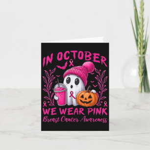 Carte En Octobre Nous Portons Pink Witch Halloween Poule